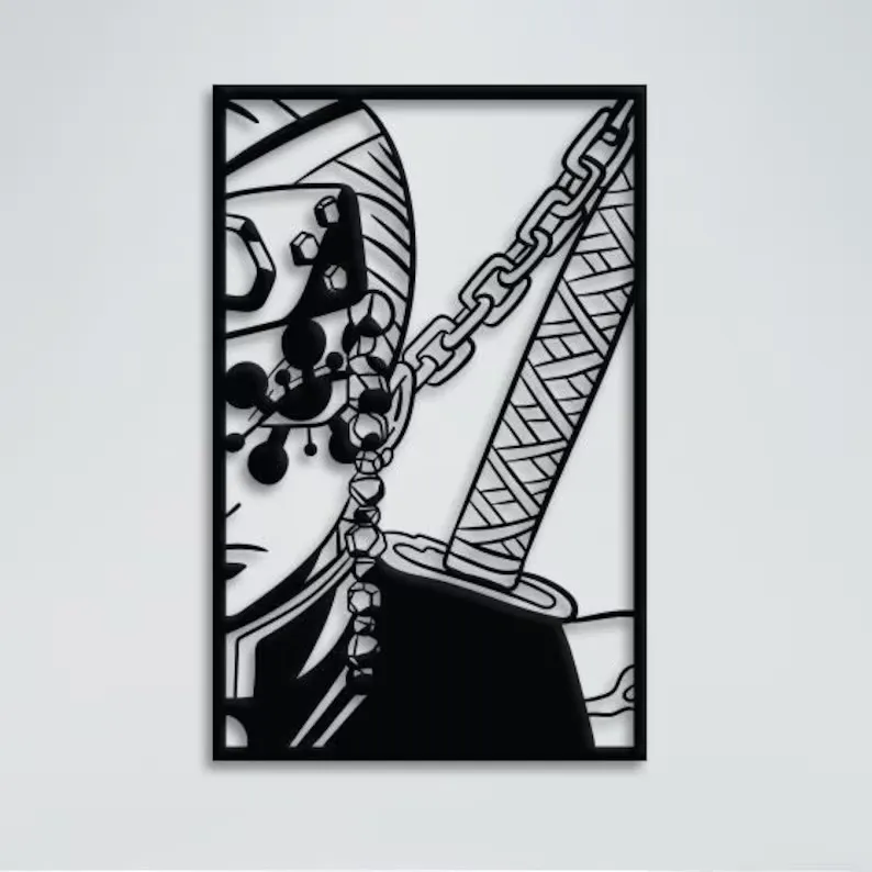 2d wall art - Tengen Uzui Demon Slayer, photo 2 of 2 - 2d wall art - Tengen Uzui Demon Slayer Home Decor Items