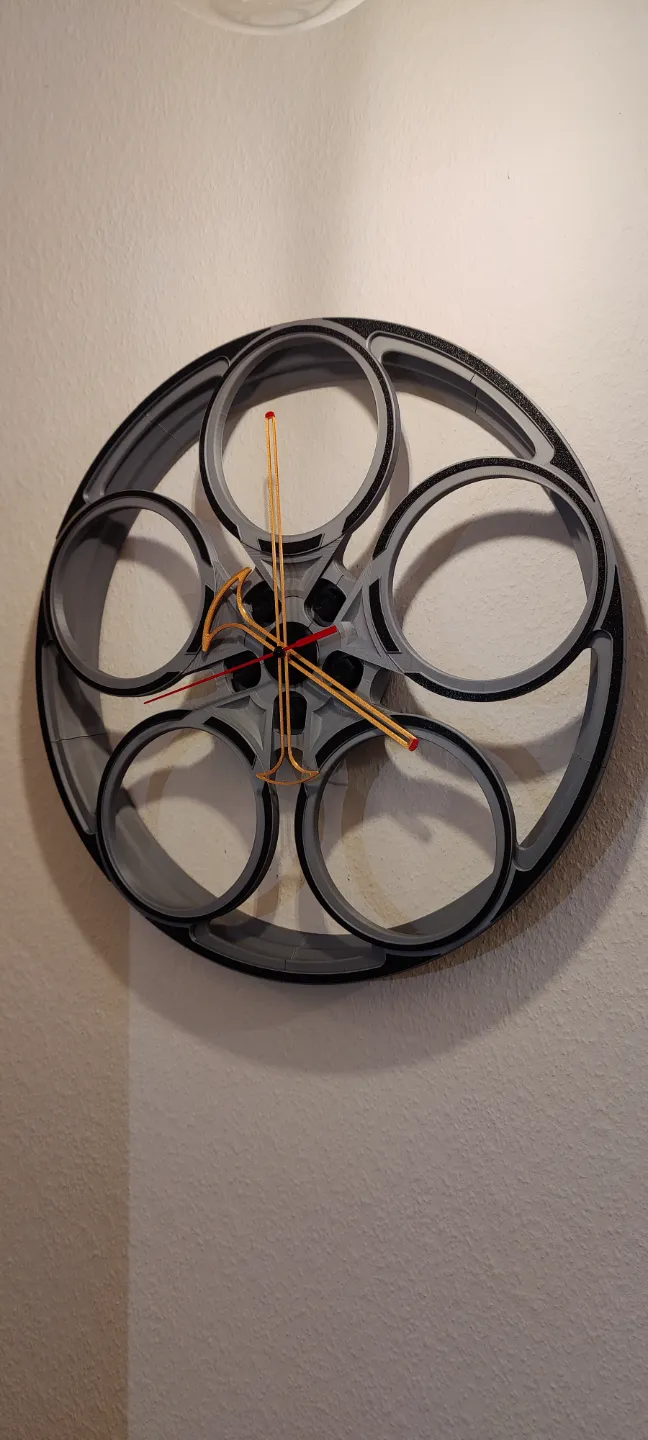 Modern Sport Car Rim Clock, photo 3 of 3 - Modern Sport Car Rim Clock Home Decor Items