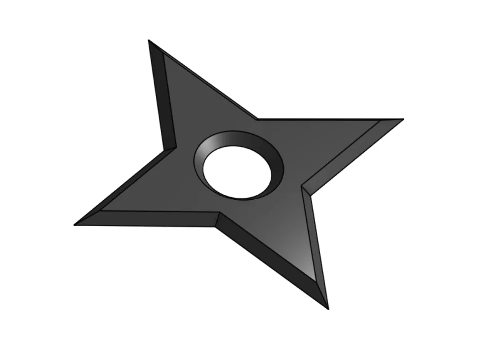 Shuriken with 4 points Naruto style - Daggers, Kunai & Throwing Stars, in stock in India