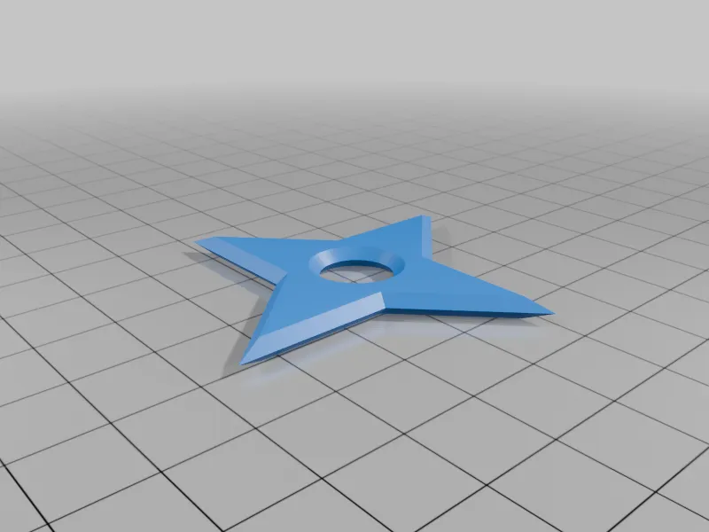 Shuriken with 4 points Naruto style, photo 2 of 2 - Shuriken with 4 points Naruto style Props & Cosplay