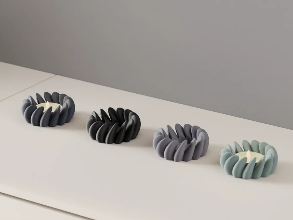 Modern Tealight Holder. Led candle Basket. Easy - Tealight Holders, in stock