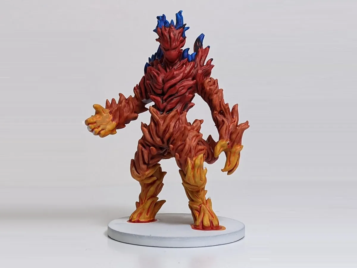 Fire elemental dnd miniature