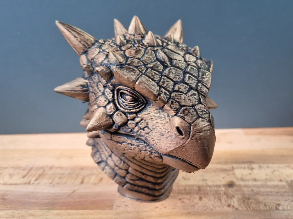 Ankylosaurus Dino Bust Model
