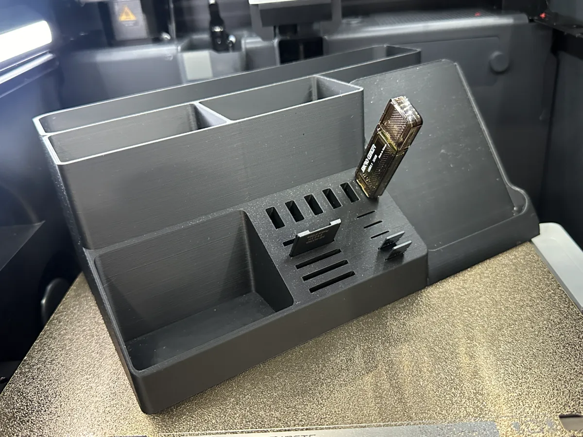 Desk Organizer with Phone Stand and Card Storage
