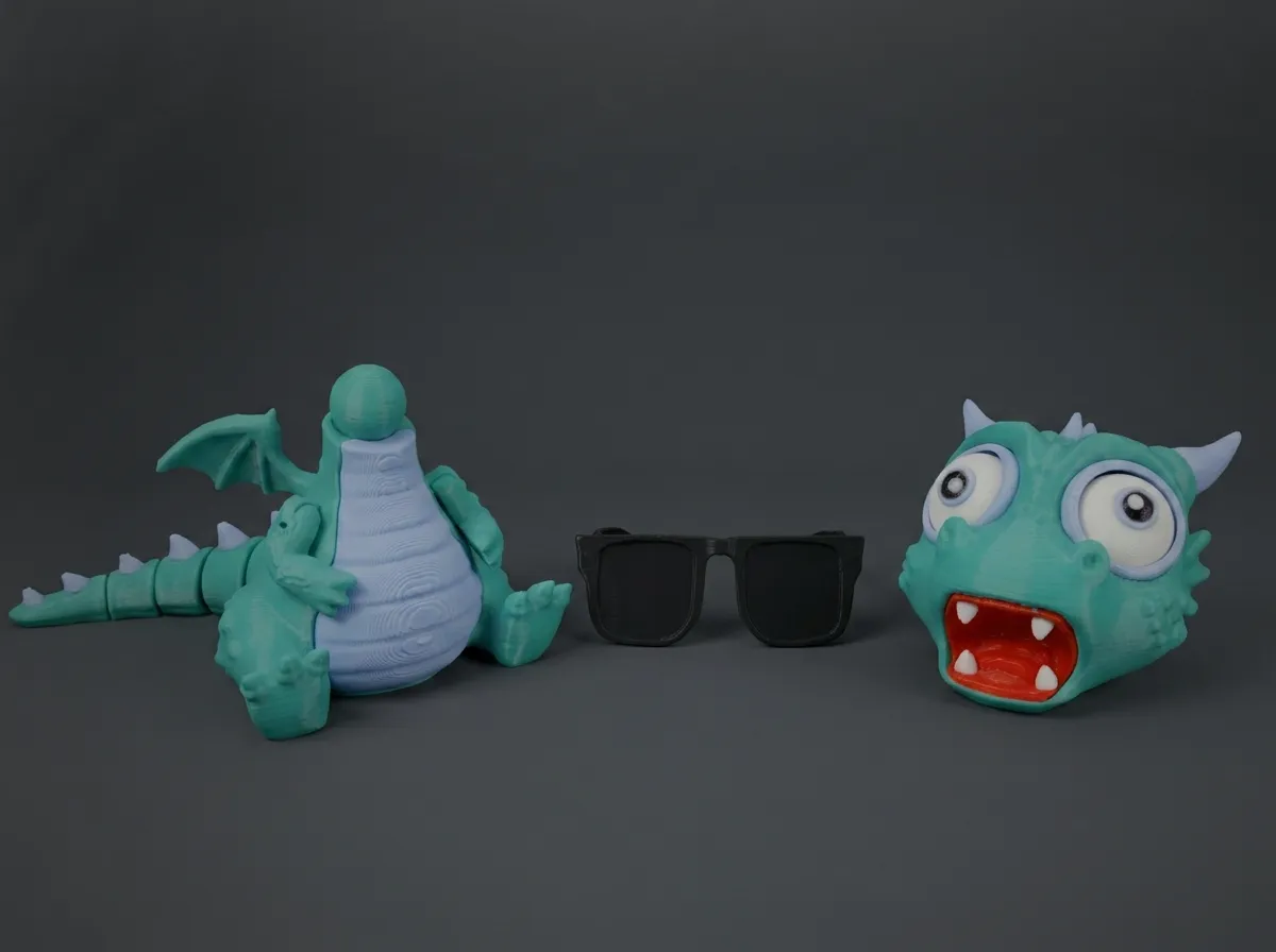 Screaming Flexible Dragon Design, photo 3 of 3 - Screaming Flexible Dragon Design Figurines & Collectibles