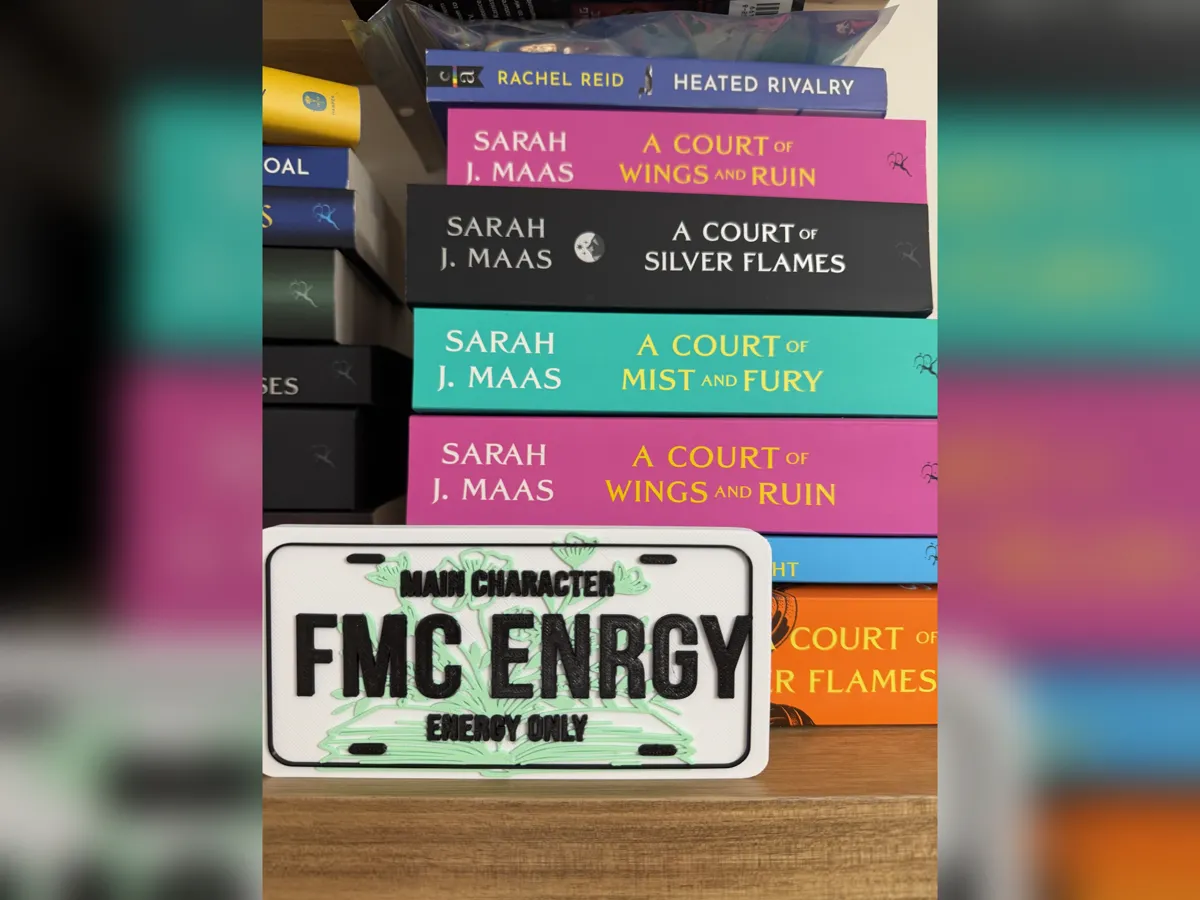 FMC Energy License Plate | BookTok Shelf Decor