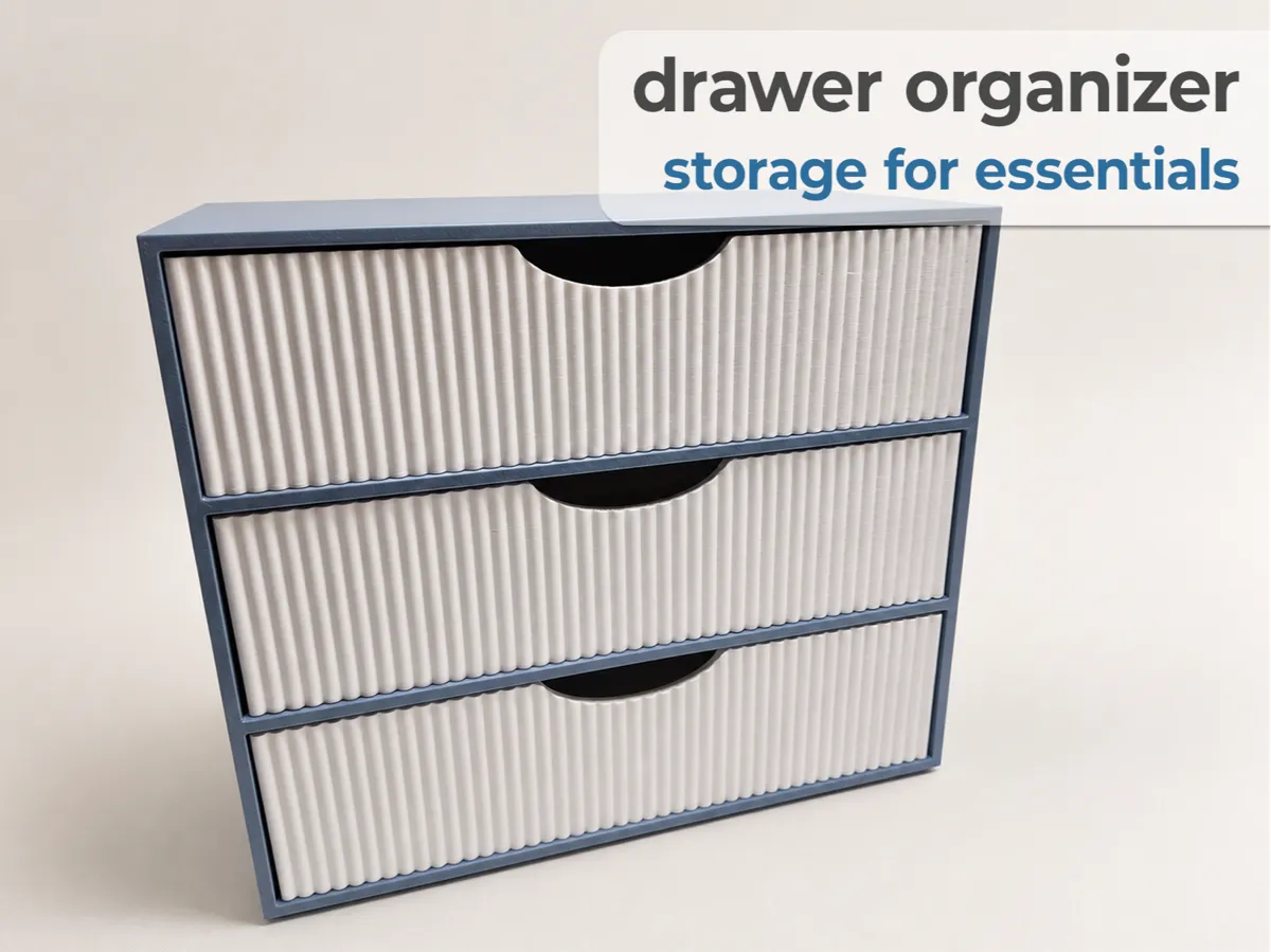 Badezimmer-Organizer mit 3 Schubladen (Serie) - Decor, in stock in India
