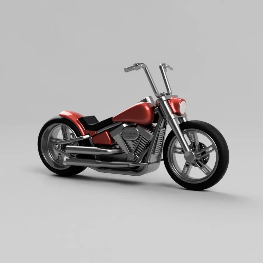 Custom Motorcycle - Scale 1/12, photo 2 of 4 - Custom Motorcycle - Scale 1/12 Car & Vehicle