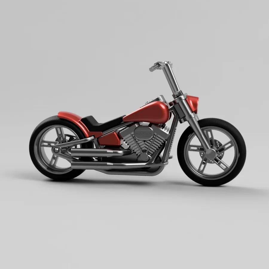 Custom Motorcycle - Scale 1/12, photo 3 of 4 - Custom Motorcycle - Scale 1/12 Car & Vehicle