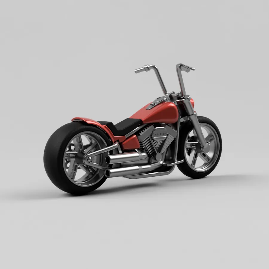 Custom Motorcycle - Scale 1/12, photo 4 of 4 - Custom Motorcycle - Scale 1/12 Car & Vehicle