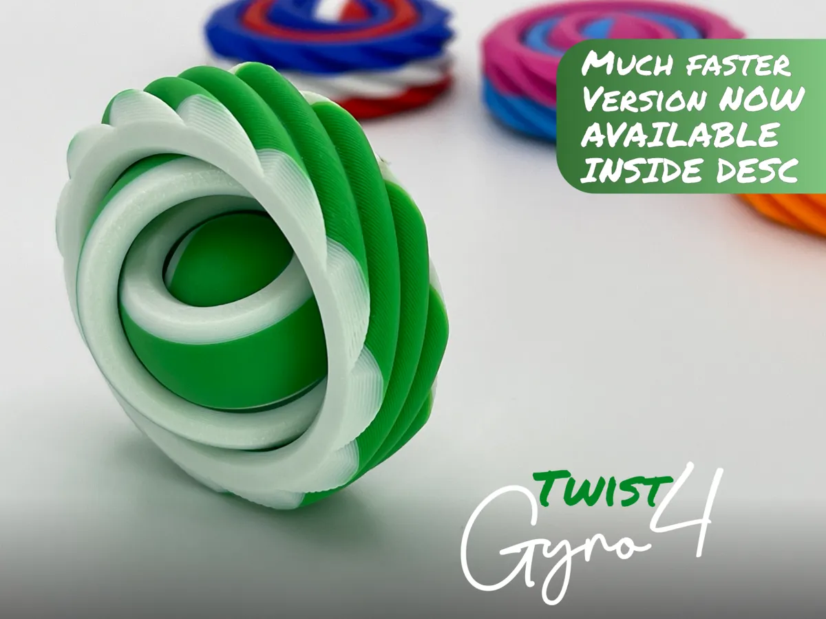 Gyro4 Twist Fidget Spinner - Hand Spinners, in stock