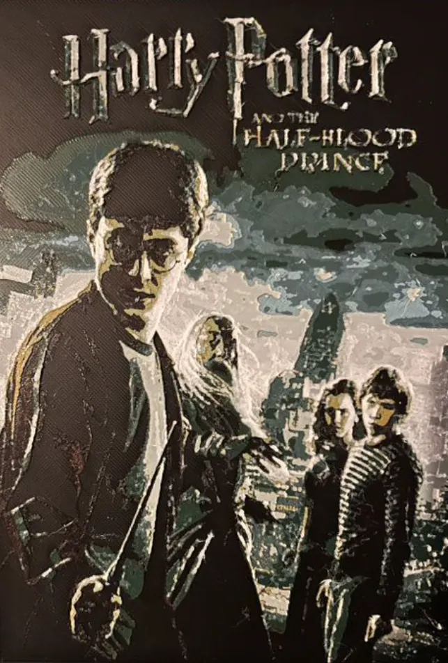 Hueforge Movie Poster -Harry Potter Half-Blood Pri, photo 2 of 3 - Hueforge Movie Poster -Harry Potter Half-Blood Pri Generative Art