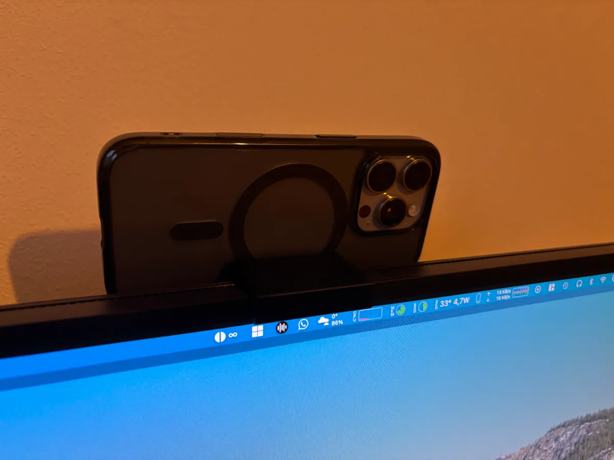iPhone Webcam Mount for Large Monitors, photo 2 of 4 - iPhone Webcam Mount for Large Monitors Mobile & Device Accessories