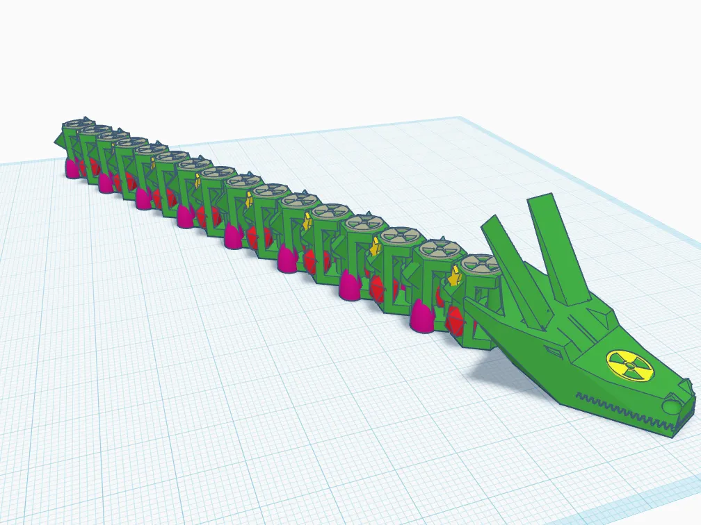 Articulated Radioactive Dragon - Articulated Dragons, in stock in India