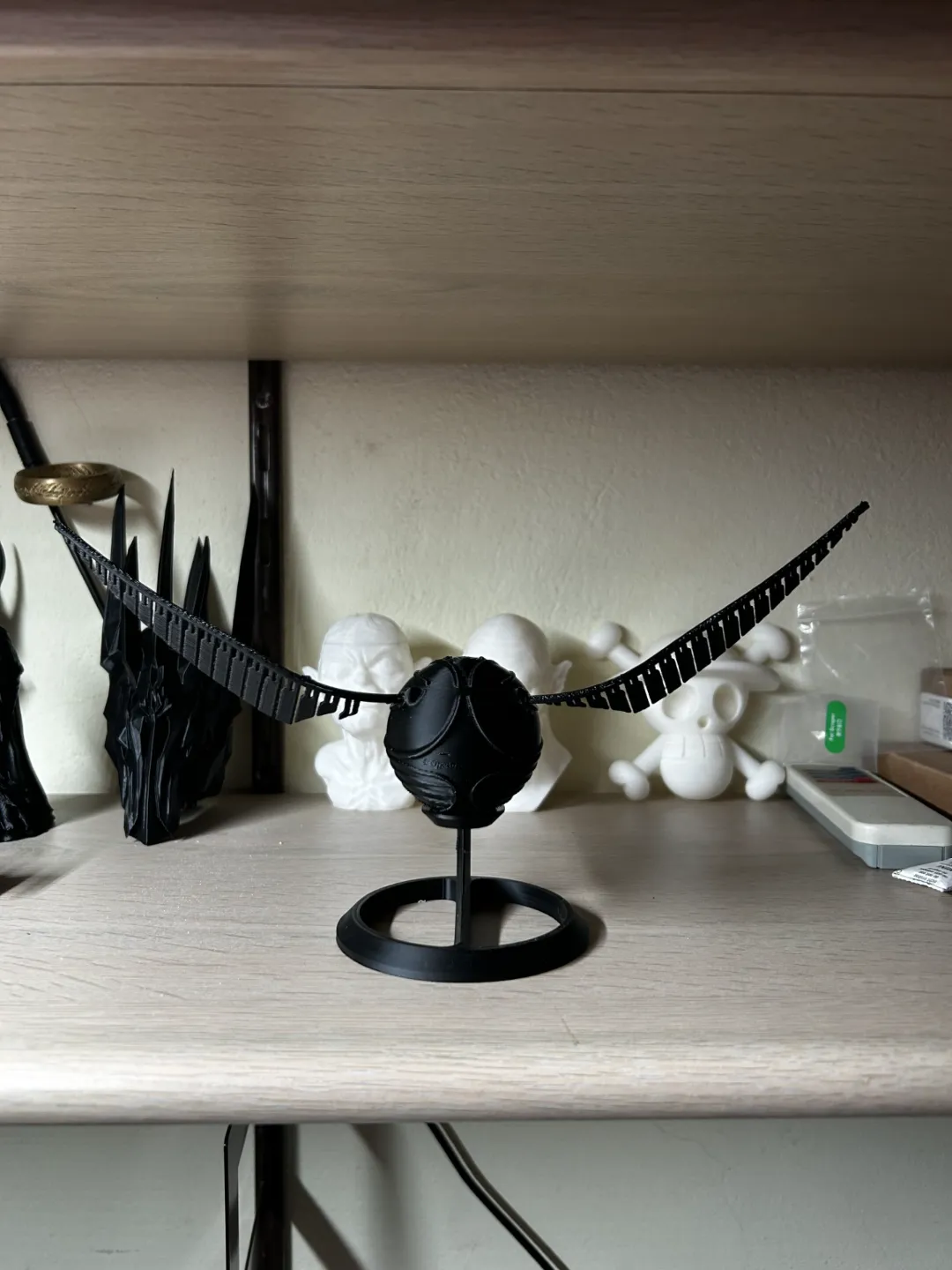 golden snitch with stand, photo 3 of 3 - golden snitch with stand Props & Cosplay
