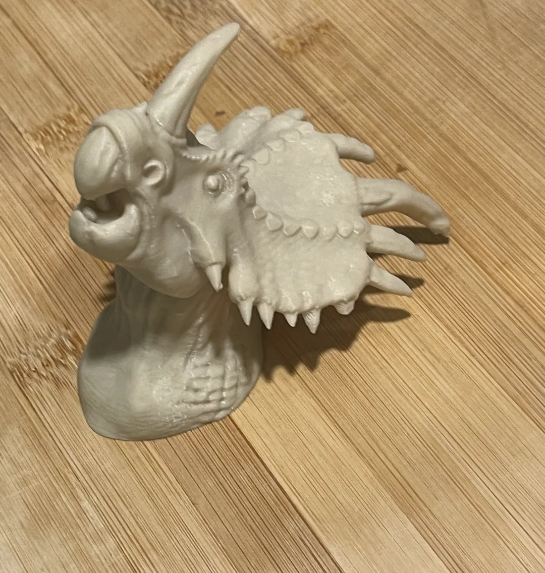 Triceratops Dinosaur Bust with Plaque - Sculptures, in stock in India