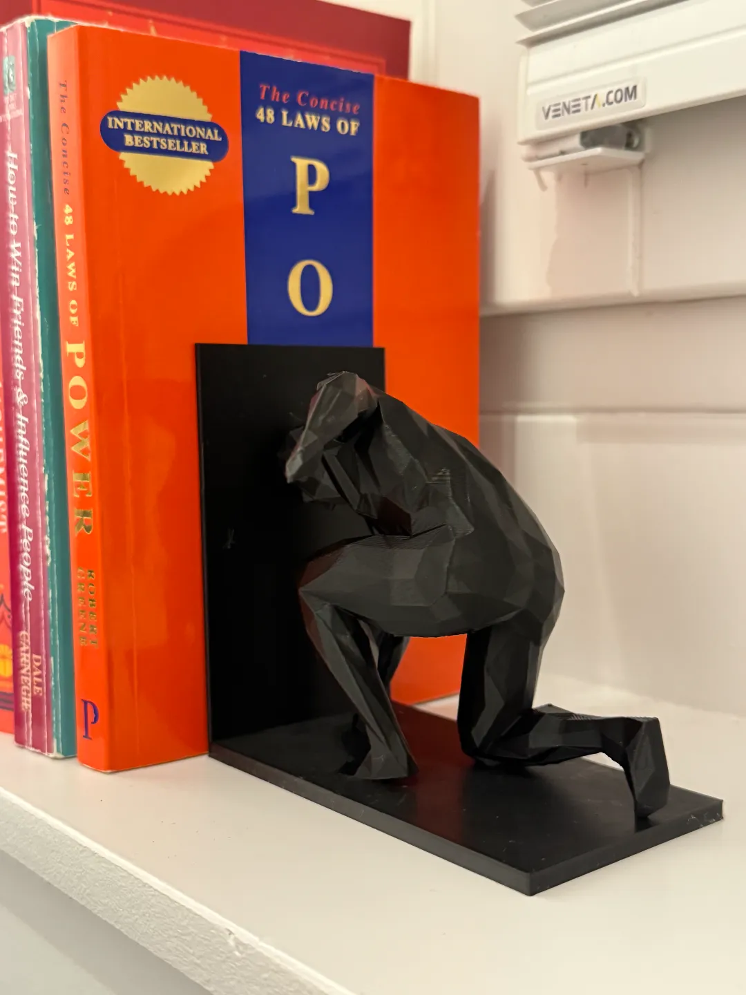 Low Poly Man - Bookholder / Bookstand, photo 4 of 4 - Low Poly Man - Bookholder / Bookstand Desk & Office