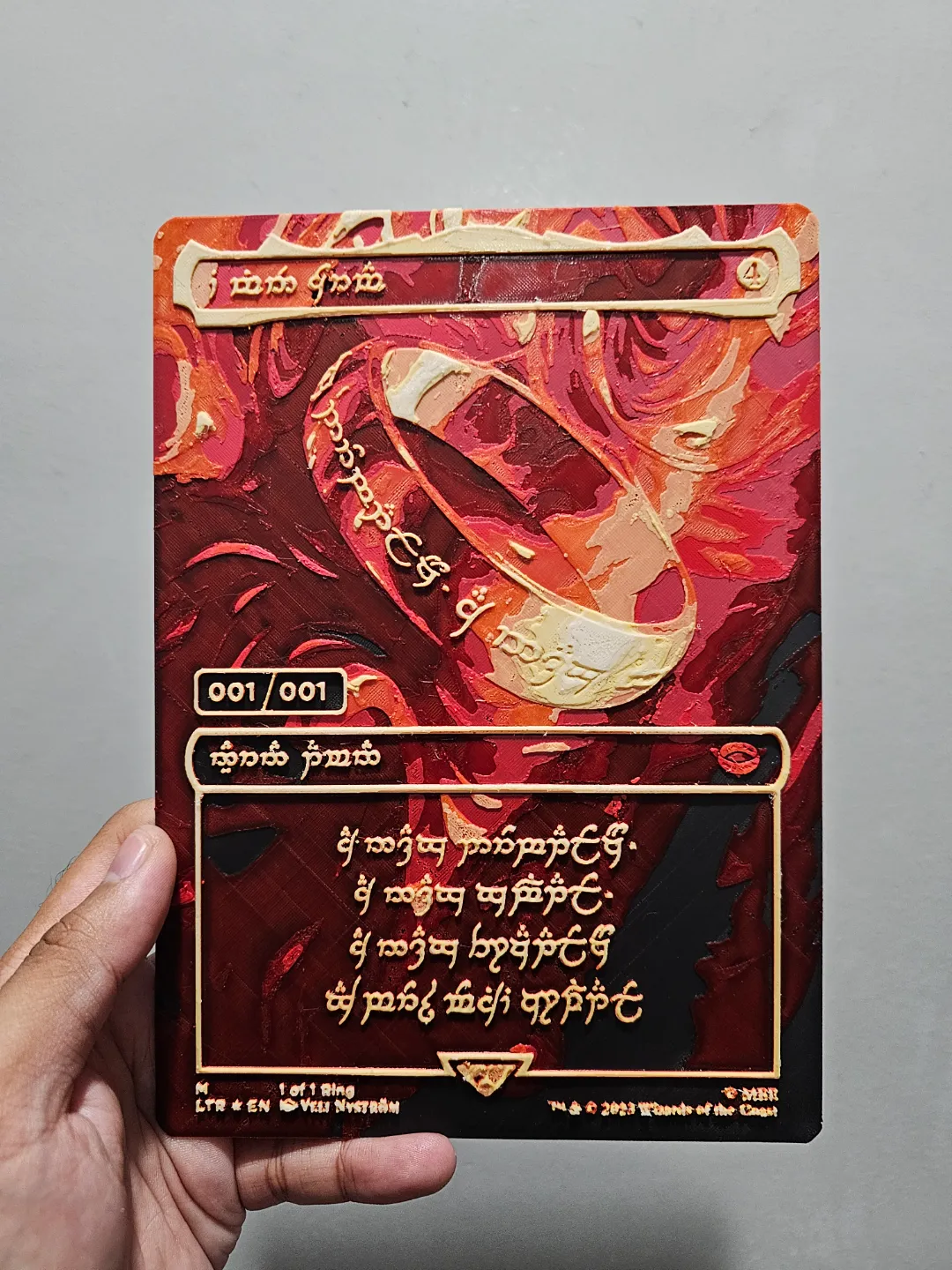 The One of 1 Ring MTG, photo 3 of 3 - The One of 1 Ring MTG Generative Art