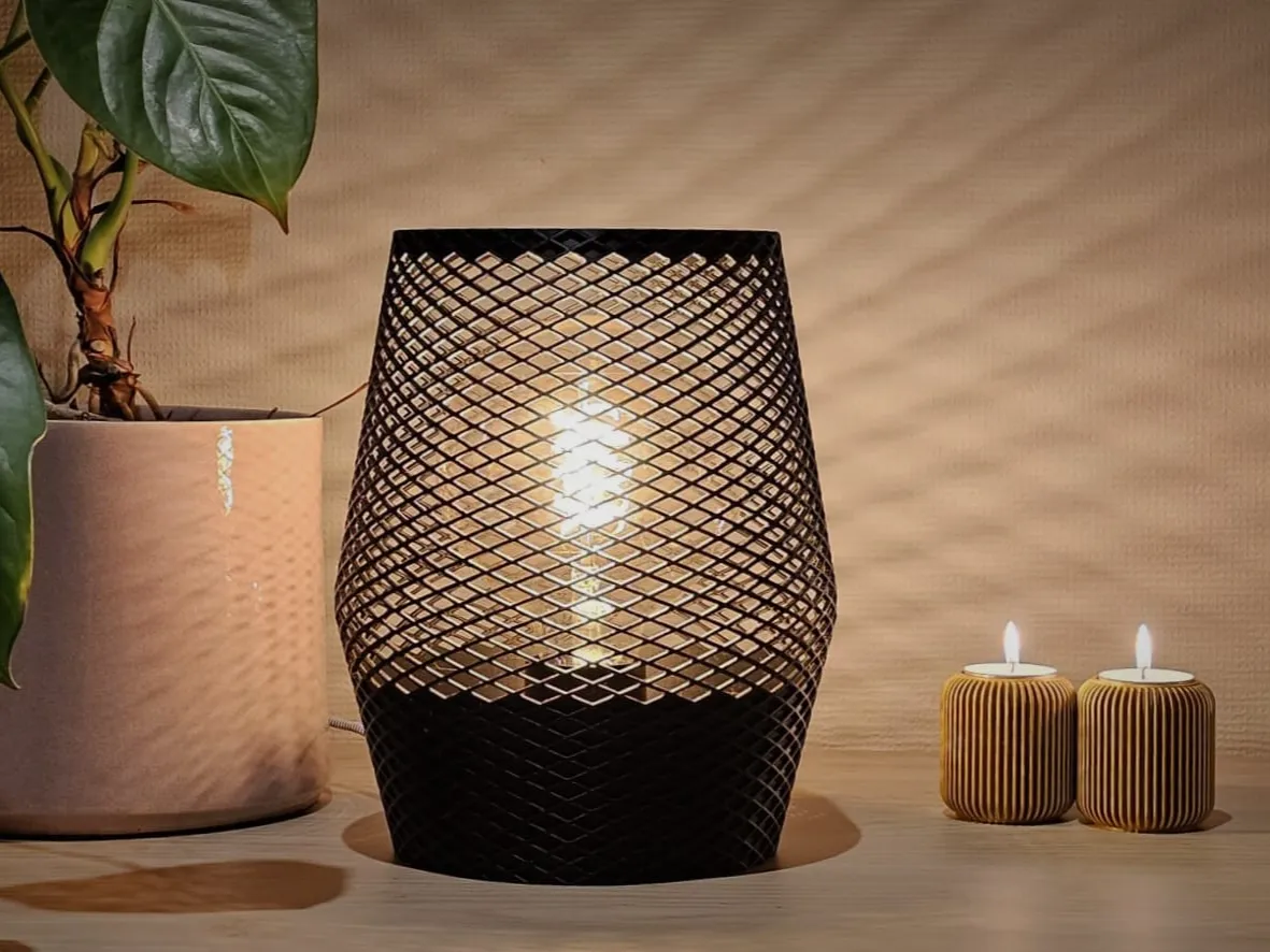 Open-Weave Lamp, Unique Modern Decorative Light - Decor, in stock in India