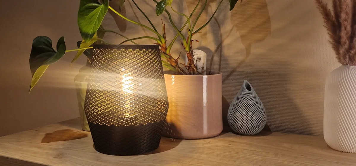 Open-Weave Lamp, Unique Modern Decorative Light, photo 2 of 3 - Open-Weave Lamp, Unique Modern Decorative Light Household