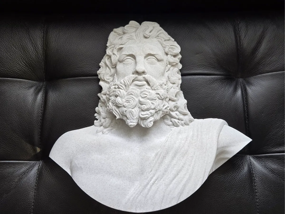 Greek God Zeus Wall Sculpture