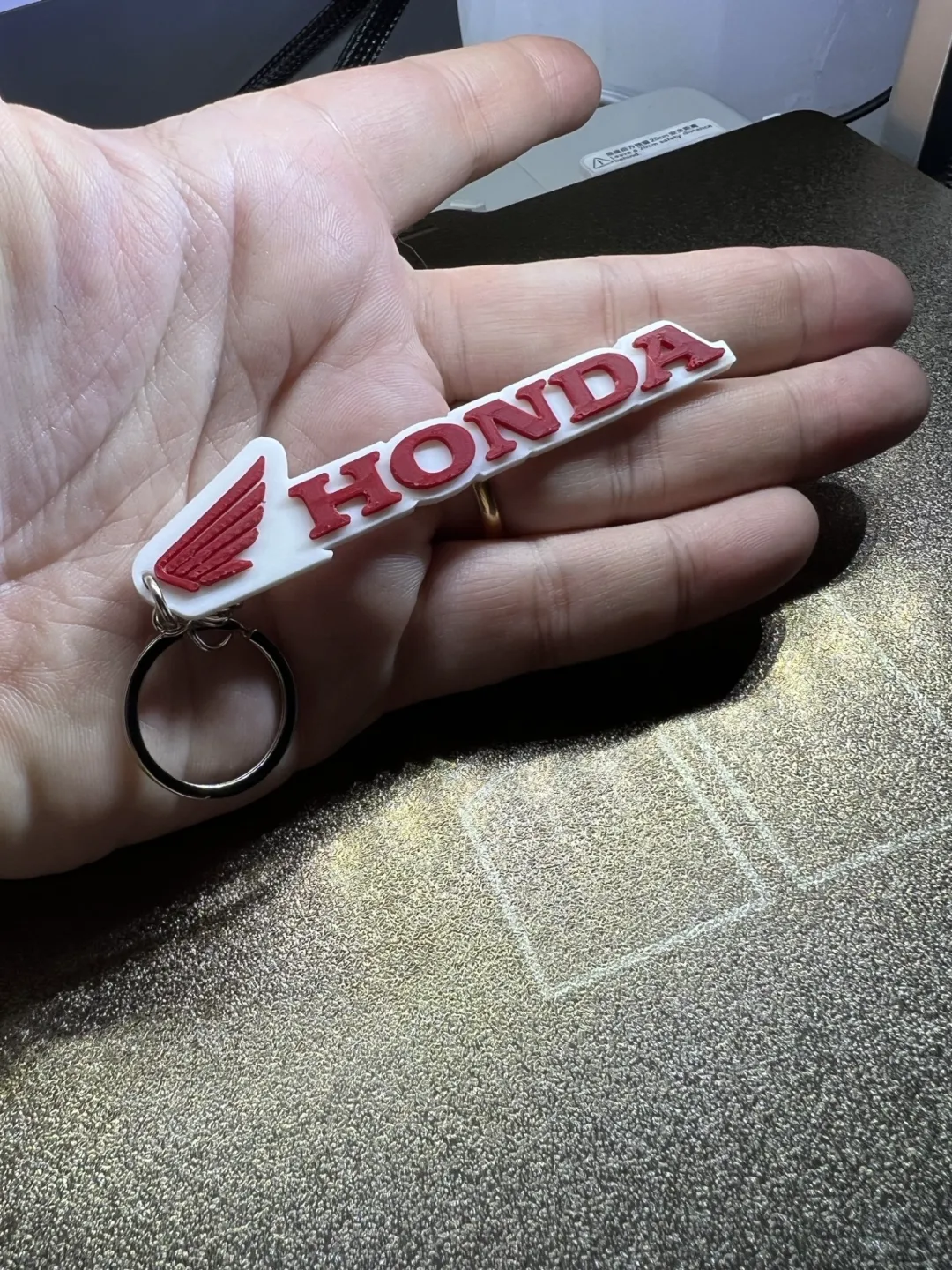 Honda Motorcycle Keychain, photo 3 of 4 - Honda Motorcycle Keychain Keychains