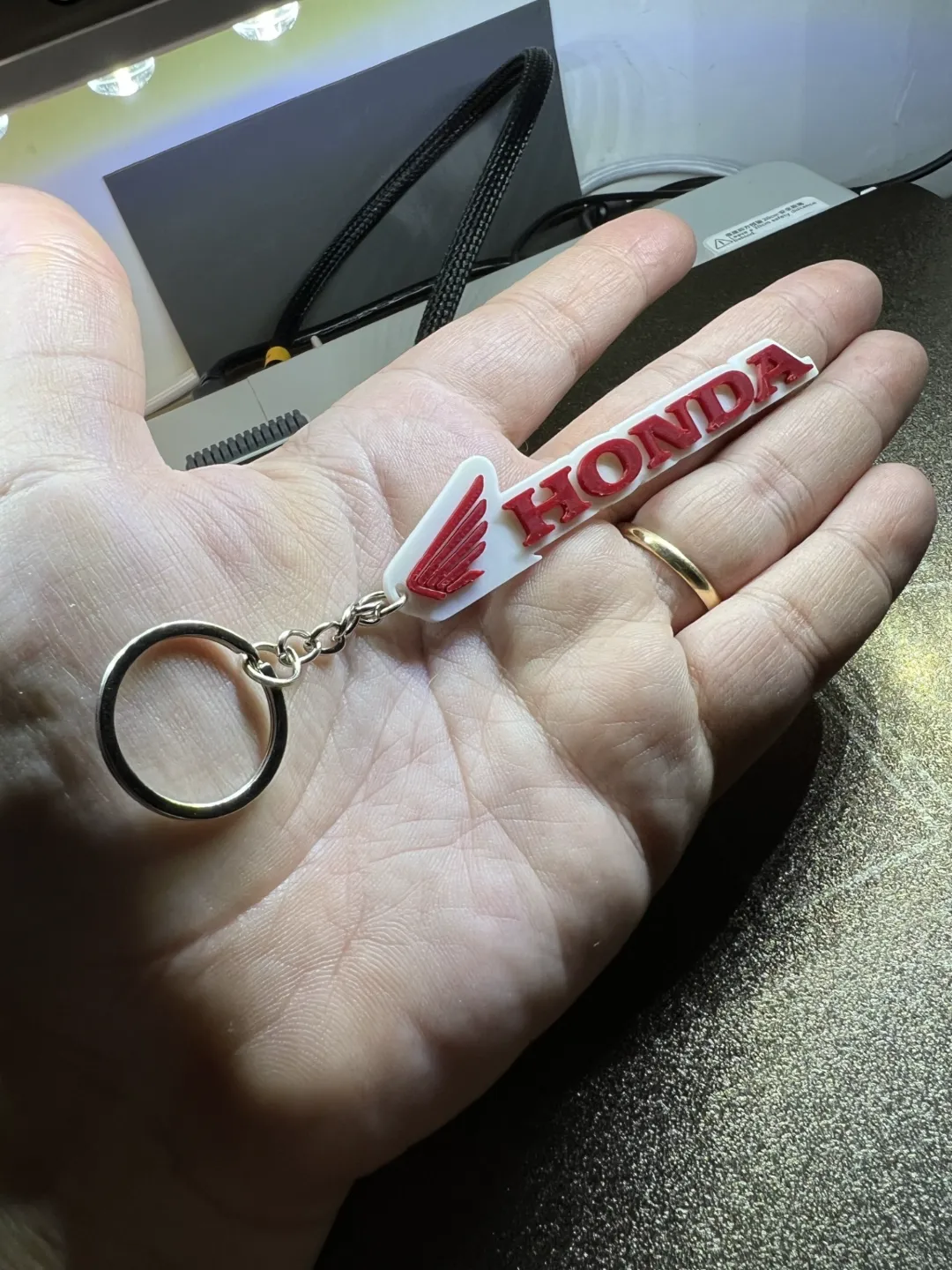 Honda Motorcycle Keychain, photo 4 of 4 - Honda Motorcycle Keychain Keychains
