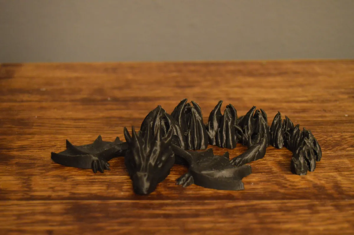 Articulated fire dragon, photo 3 of 4 - Articulated fire dragon Fidget & Sensory Toys