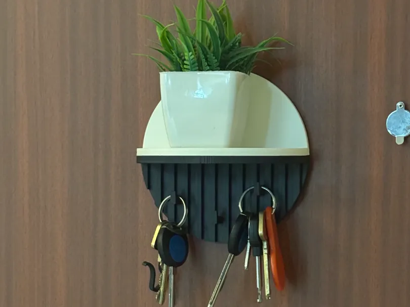 Minimalist Wall-Mounted Key Holder