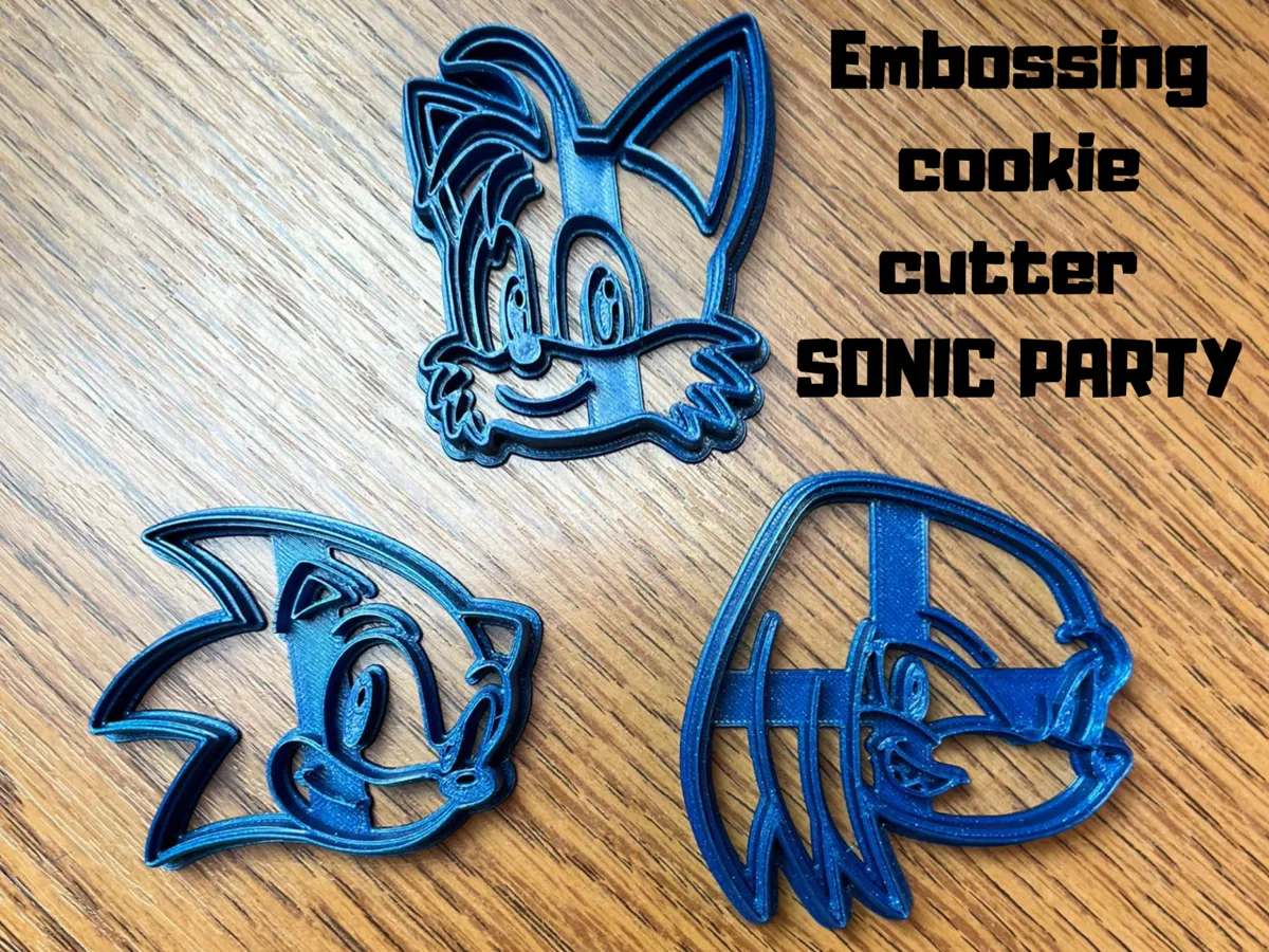 Sonic and friends cookie cutter