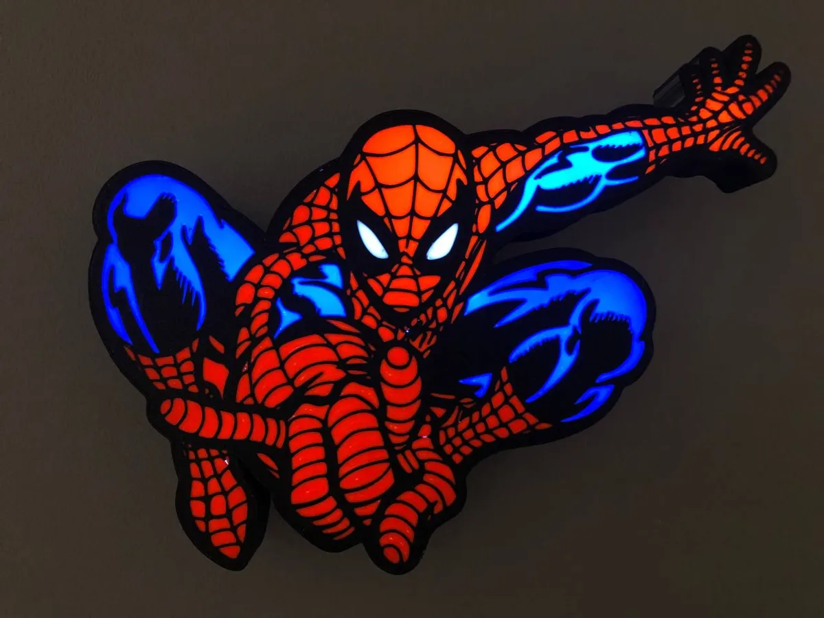 Lightbox Spiderman