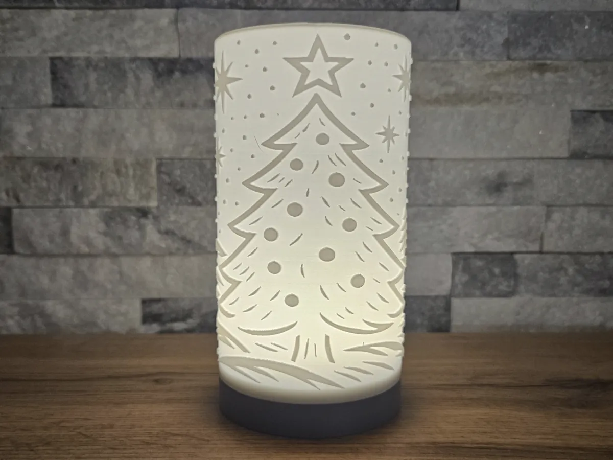 Puck lamp / Night lamp Christmas tree