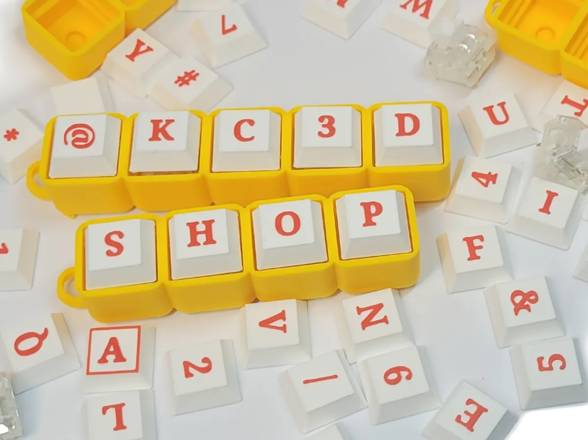 Clicky Name Keychain 1-8 slots
