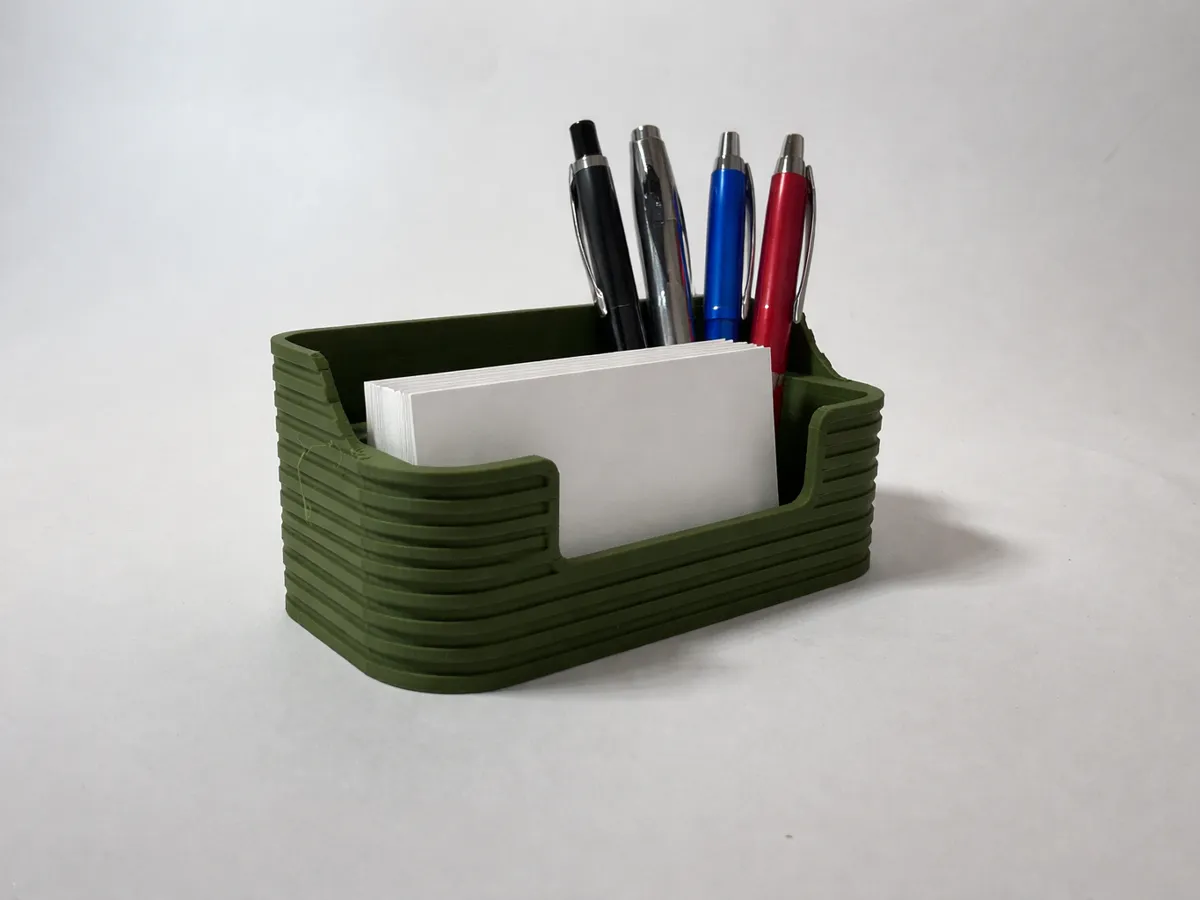 Modern Business Card Holder & Pen Holder