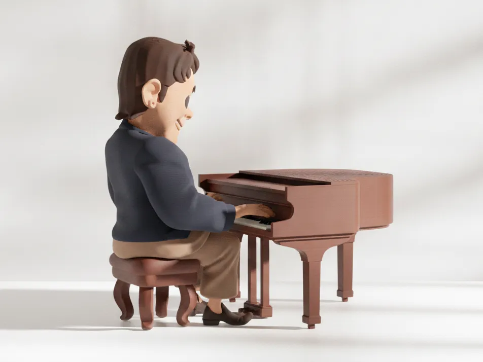 Elton John Chibi Figure at Piano - People, in stock in India