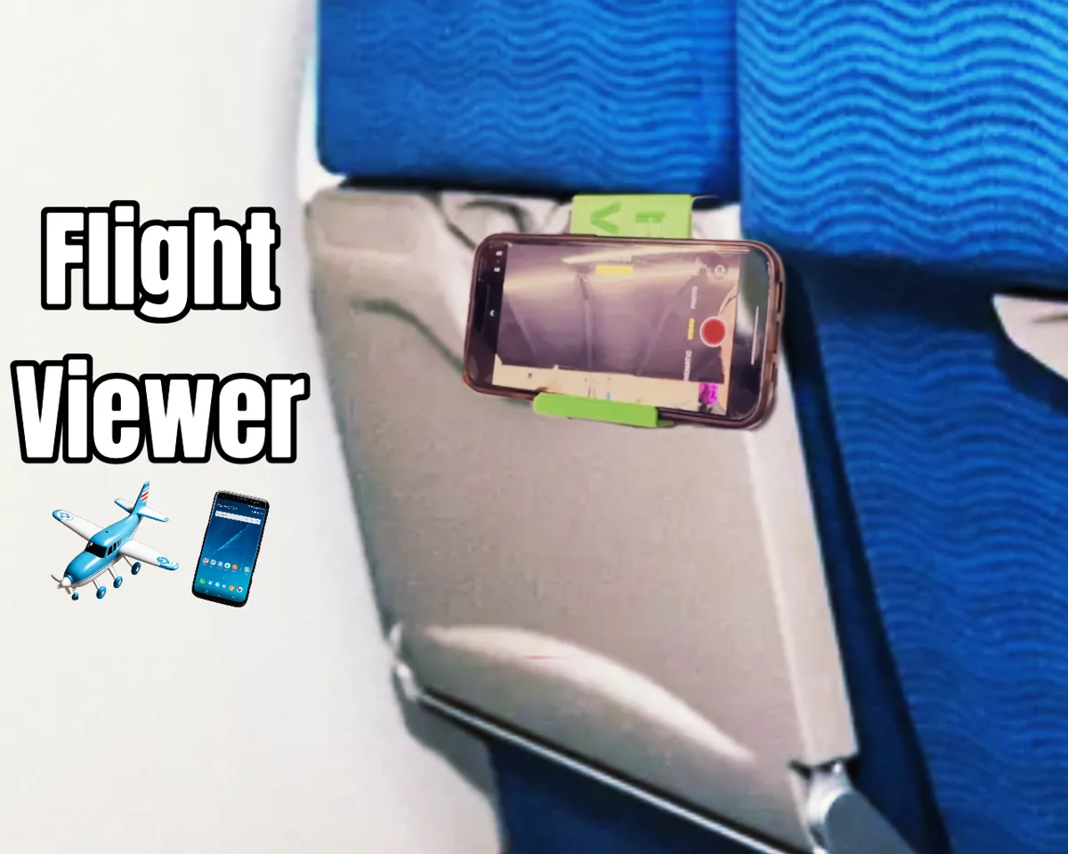 Tray Table Phone Holder for Airplanes, photo 2 of 3 - Tray Table Phone Holder for Airplanes Tools