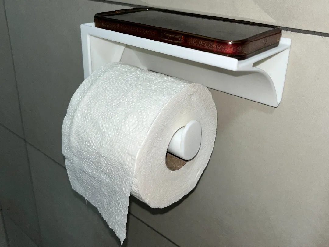 Toilet Paper Holder with Phone Spot - Home Accents, in stock in India