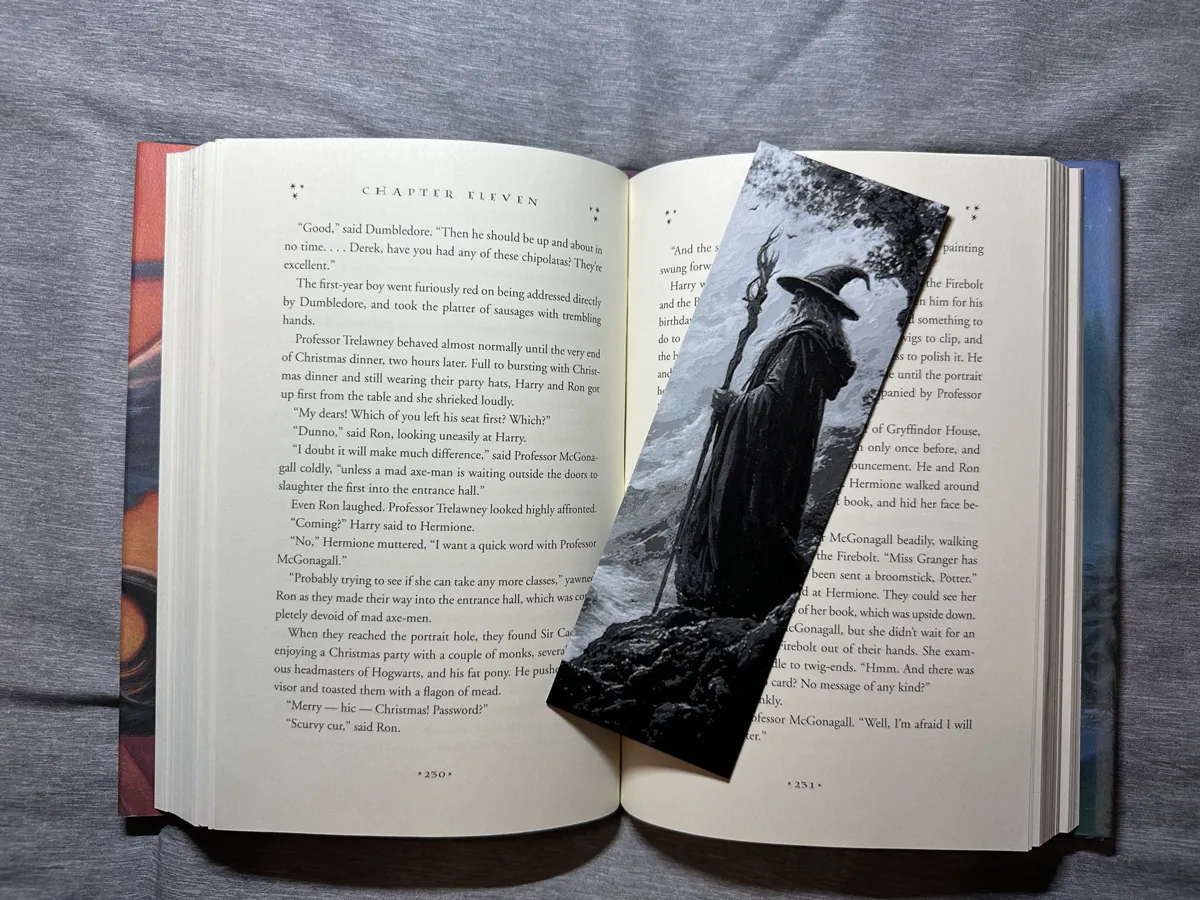 Gandalf Hueforge Bookmark - 2 sizes, photo 4 of 4 - Gandalf Hueforge Bookmark - 2 sizes Generative Art