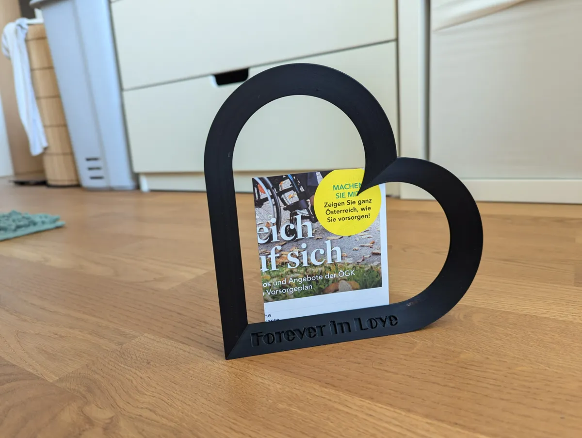 Heart-Shaped Picture Frame (fits Polaroid), photo 3 of 4 - Heart-Shaped Picture Frame (fits Polaroid) Home Decor Items