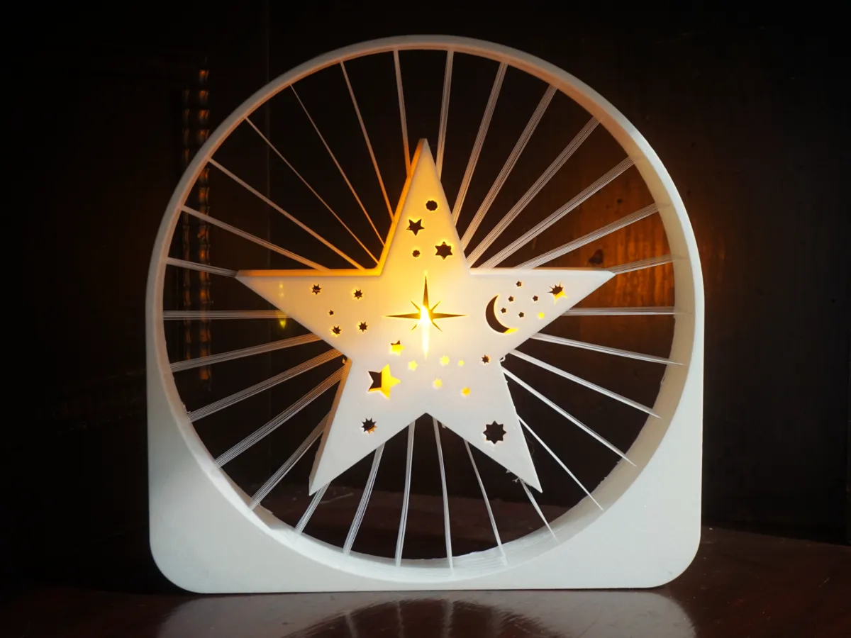 Suspended Christmas Star Tealight, photo 2 of 4 - Suspended Christmas Star Tealight Household