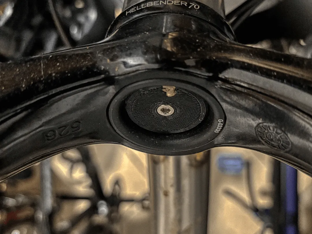 Airtag holder for MTB fork