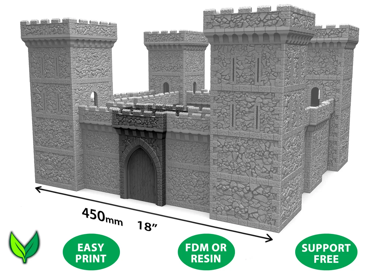 Modular Medieval Castle GATEHOUSE 28mm Terrain