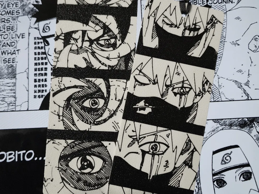 Kakashi v Obito Sharigan Battle Bookmarks (Naruto) - Photo Keychains, in stock in India