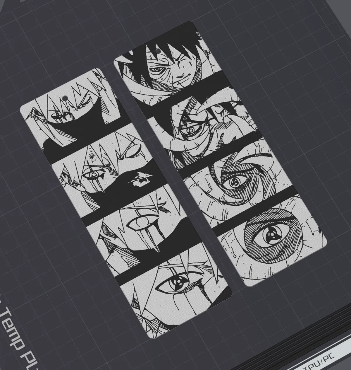 Kakashi v Obito Sharigan Battle Bookmarks (Naruto), photo 2 of 3 - Kakashi v Obito Sharigan Battle Bookmarks (Naruto) Generative Art