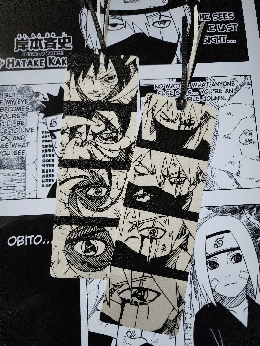 Kakashi v Obito Sharigan Battle Bookmarks (Naruto), photo 3 of 3 - Kakashi v Obito Sharigan Battle Bookmarks (Naruto) Generative Art