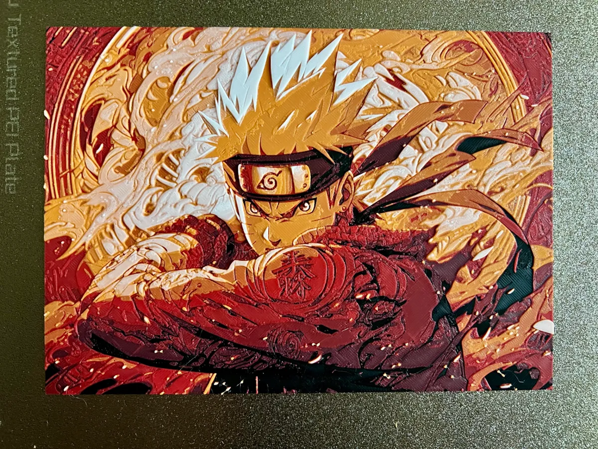 Naruto Uzumaki HueForge, photo 2 of 3 - Naruto Uzumaki HueForge Generative Art