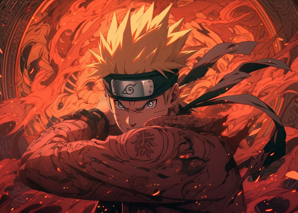 Naruto Uzumaki HueForge, photo 3 of 3 - Naruto Uzumaki HueForge Generative Art