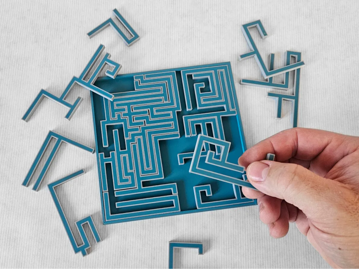 Geometric Jigsaw Puzzle with Box / Giftbox - Jigsaw & Pixel Puzzles, in stock
