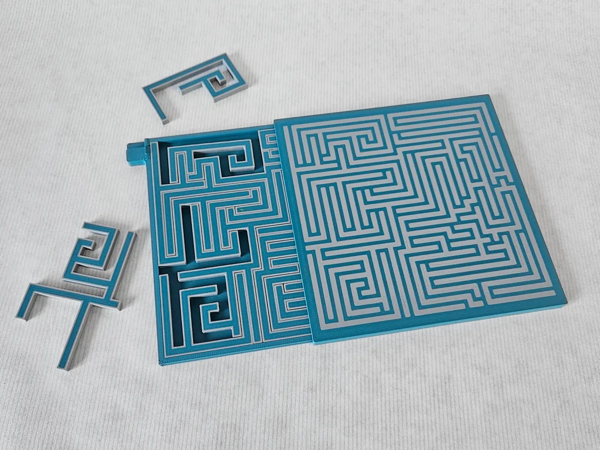 Geometric Jigsaw Puzzle with Box / Giftbox, photo 2 of 4 - Geometric Jigsaw Puzzle with Box / Giftbox Toys, Games & Hobbies