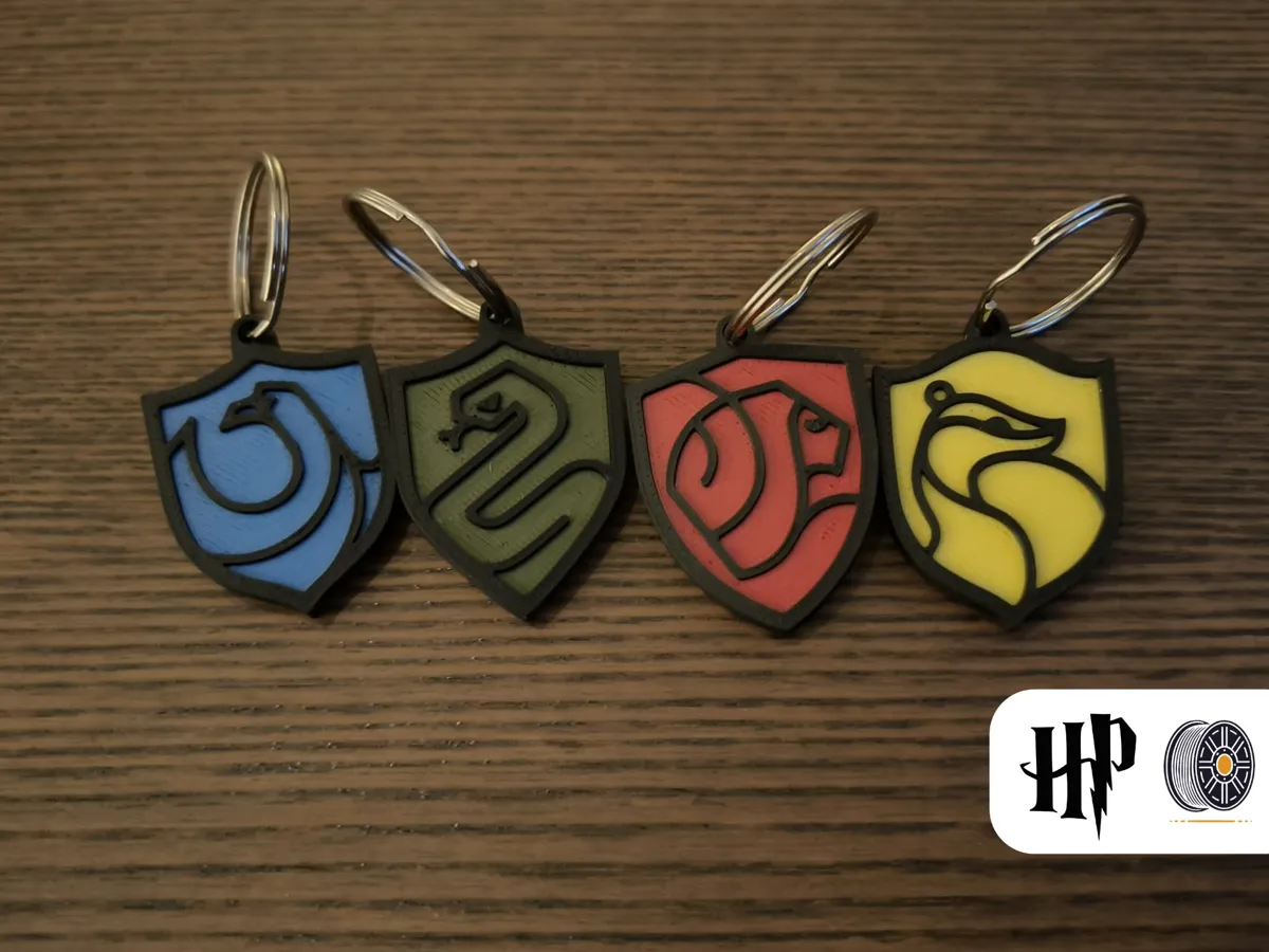 Harry Potter House Keychain, photo 3 of 3 - Harry Potter House Keychain Keychains